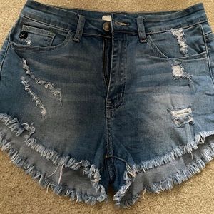 KanCan Stretchy high waisted Shorts - Large